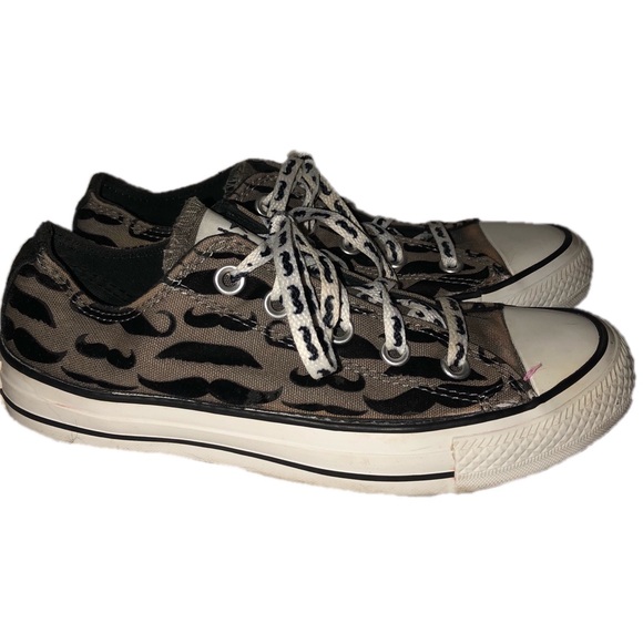 moustache converse